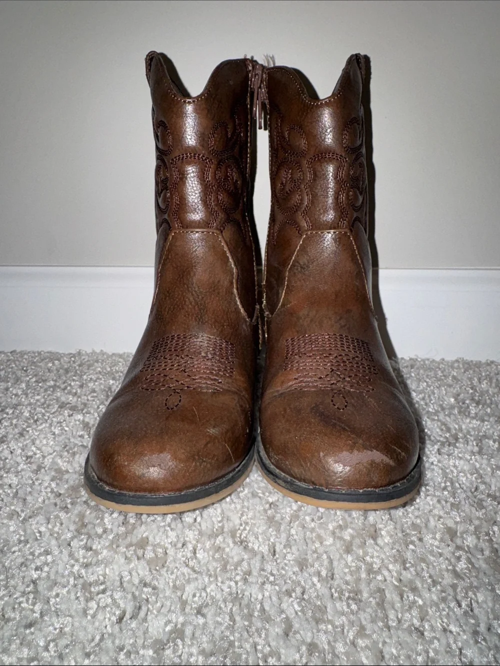 Girls' Brown Western Boots